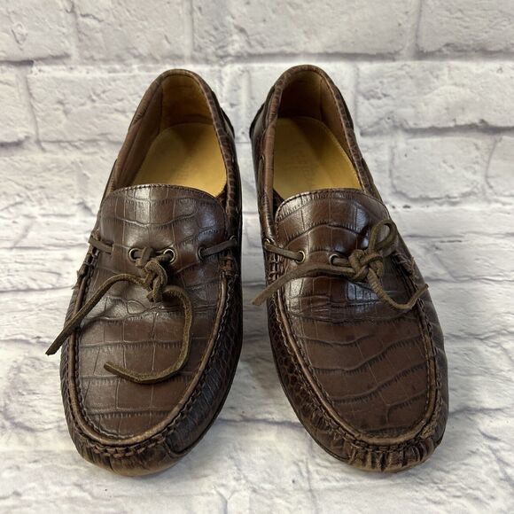 Cole Haan Men Brown Leather Driving Loafers Size 10 shoes main image 7